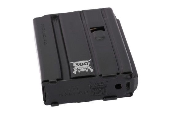 D&H Industries Aluminum 300 Blackout 10 Round Magazine with black Teflon coating